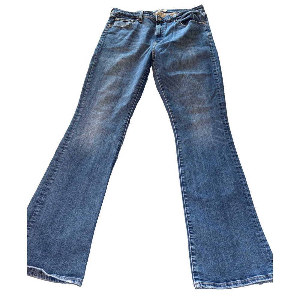 Levi's Premium Big E 725 Women's Jeans 32x32 Bootcut High Rise Stretch Blue